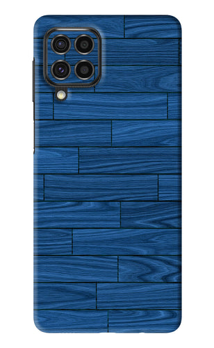 Blue Wooden Texture Samsung Galaxy F62 Back Skin Wrap