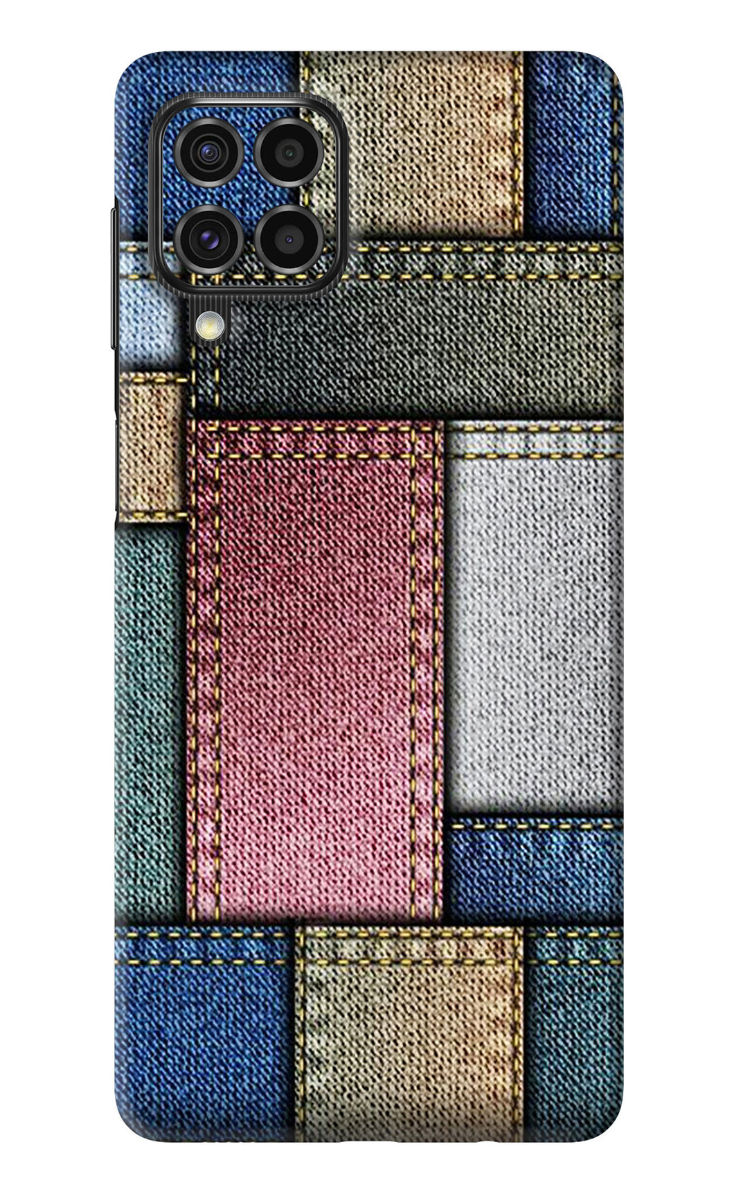Multicolor Jeans Samsung Galaxy F62 Back Skin Wrap