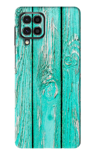 Blue Wood Samsung Galaxy F62 Back Skin Wrap