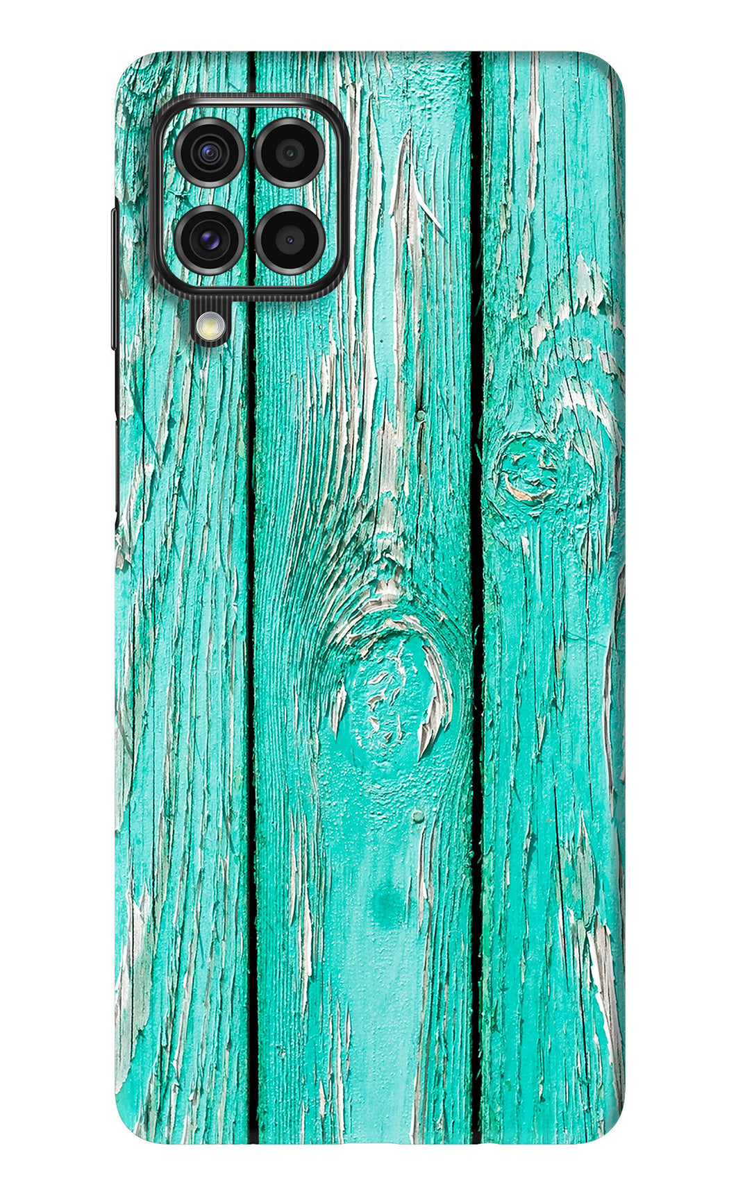 Blue Wood Samsung Galaxy F62 Back Skin Wrap