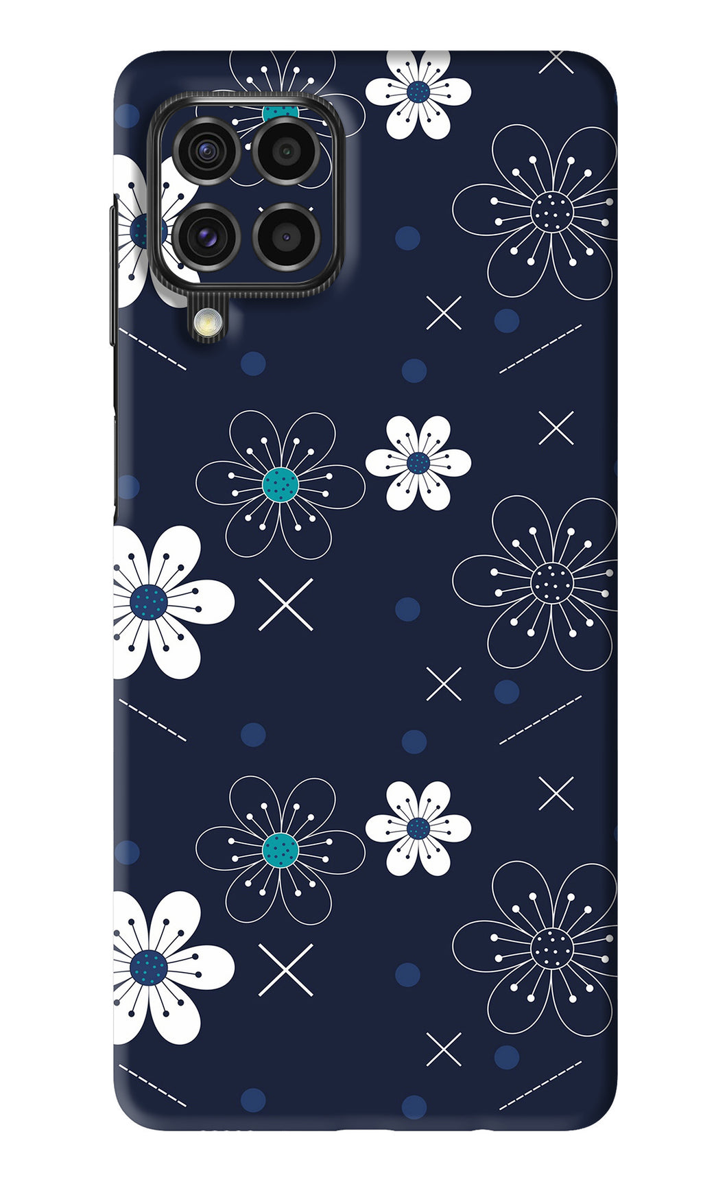 Flowers 4 Samsung Galaxy F62 Back Skin Wrap