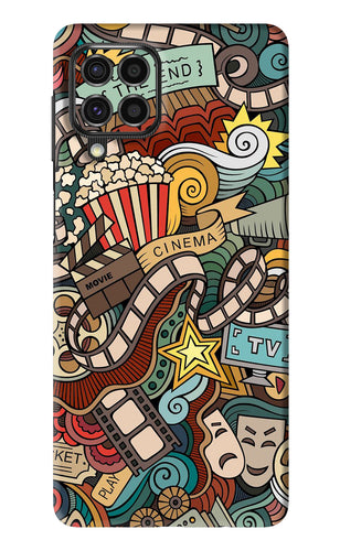 Cinema Abstract Samsung Galaxy F62 Back Skin Wrap