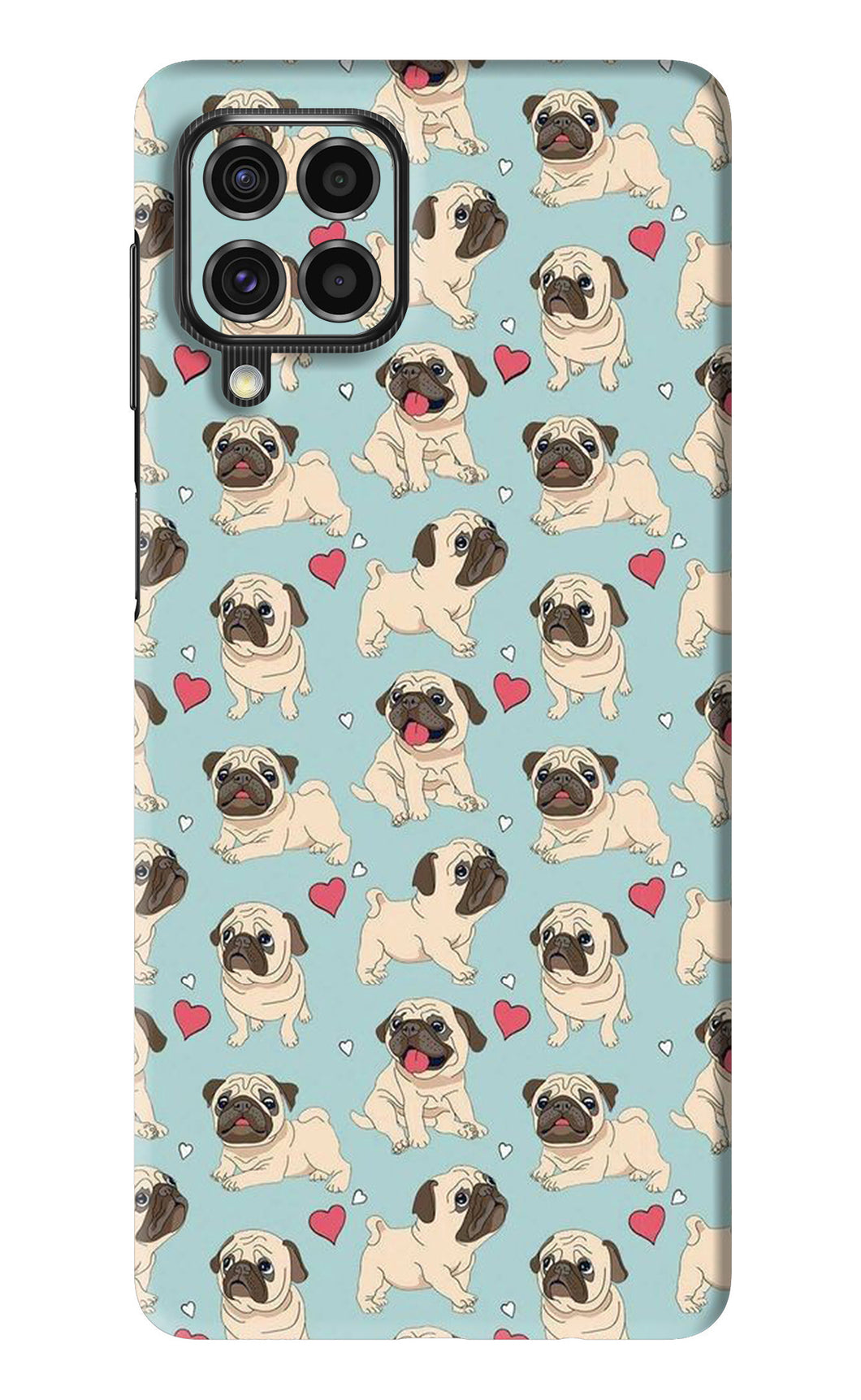 Pug Dog Samsung Galaxy F62 Back Skin Wrap