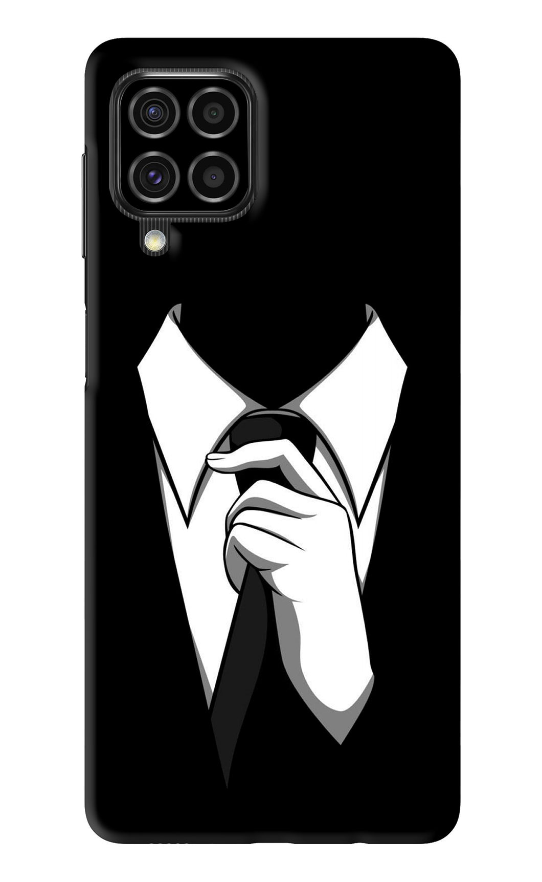 Black Tie Samsung Galaxy F62 Back Skin Wrap