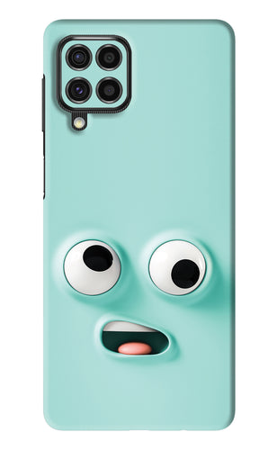 Silly Face Cartoon Samsung Galaxy F62 Back Skin Wrap