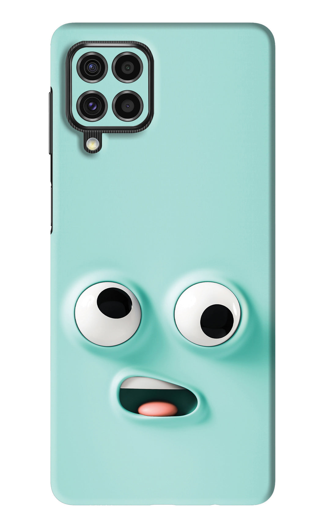 Silly Face Cartoon Samsung Galaxy F62 Back Skin Wrap