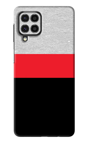 Tri Color Pattern Samsung Galaxy F62 Back Skin Wrap