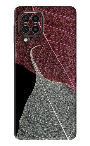 Leaf Pattern Samsung Galaxy F62 Back Skin Wrap
