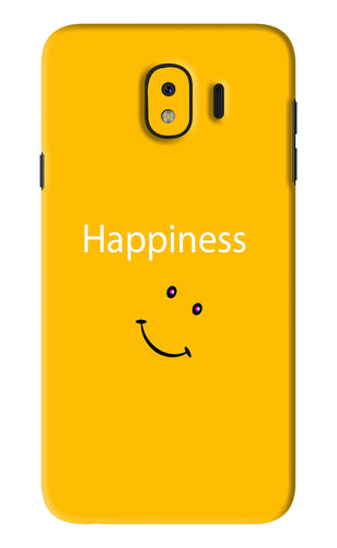 Happiness With Smiley Samsung Galaxy J4 Back Skin Wrap
