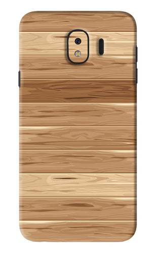Wooden Vector Samsung Galaxy J4 Back Skin Wrap