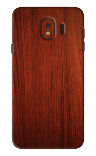 Wooden Plain Pattern Samsung Galaxy J4 Back Skin Wrap