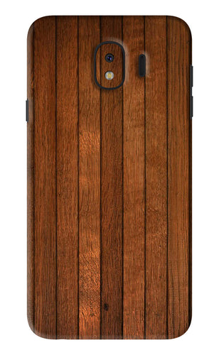 Wooden Artwork Bands Samsung Galaxy J4 Back Skin Wrap