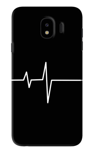 Heart Beats Samsung Galaxy J4 Back Skin Wrap