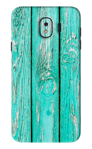 Blue Wood Samsung Galaxy J4 Back Skin Wrap