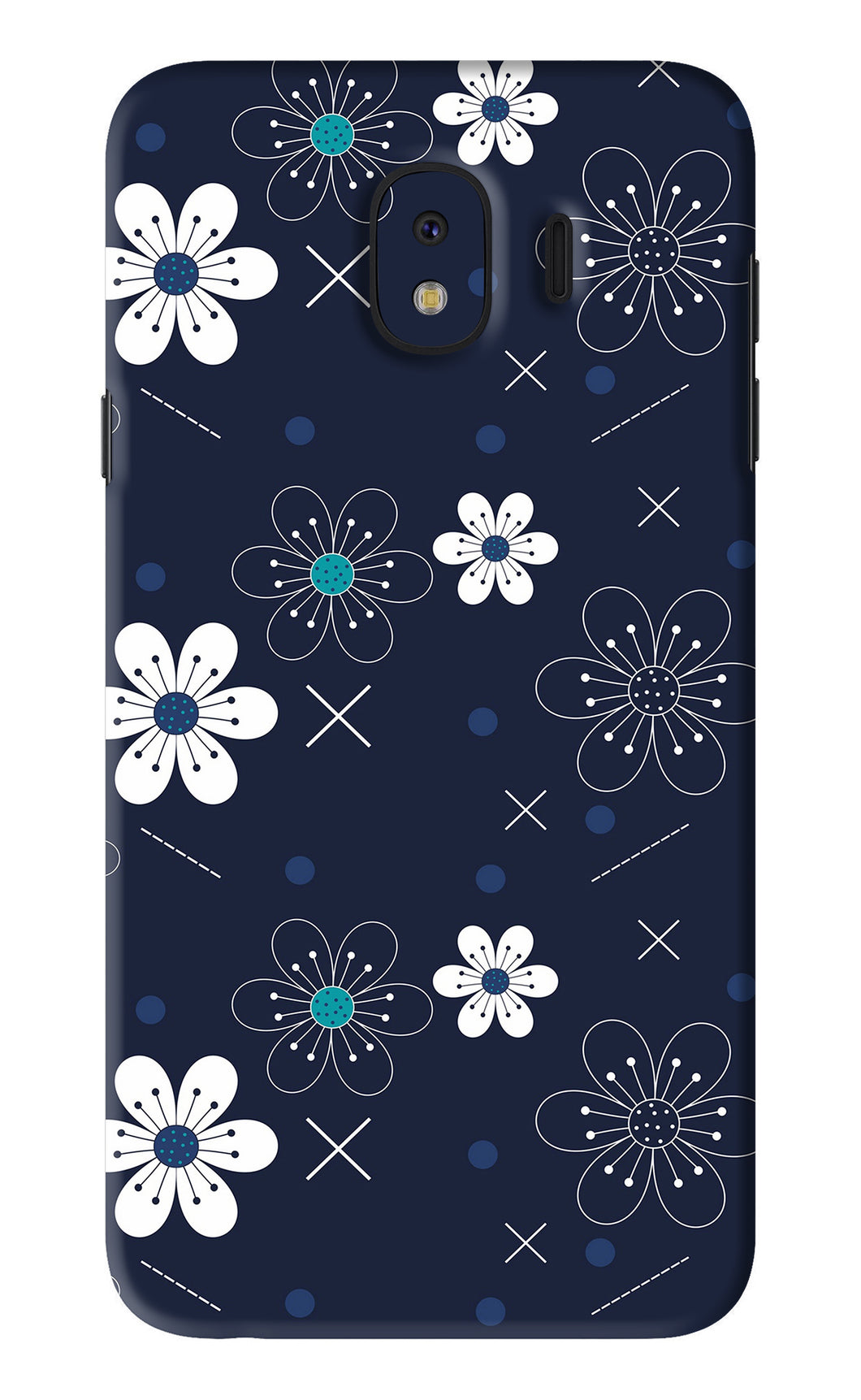 Flowers 4 Samsung Galaxy J4 Back Skin Wrap