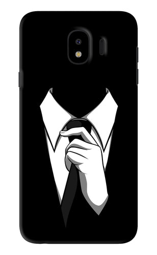 Black Tie Samsung Galaxy J4 Back Skin Wrap