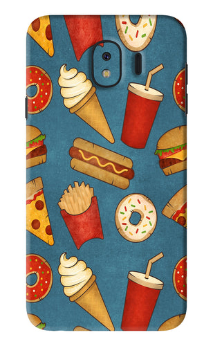 Foodie Samsung Galaxy J4 Back Skin Wrap