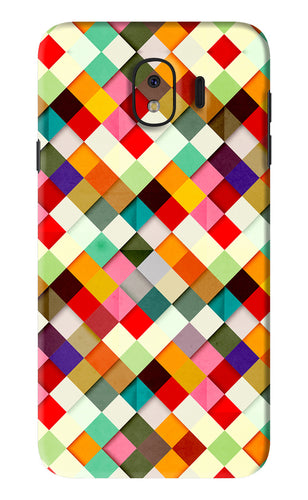 Geometric Abstract Colorful Samsung Galaxy J4 Back Skin Wrap