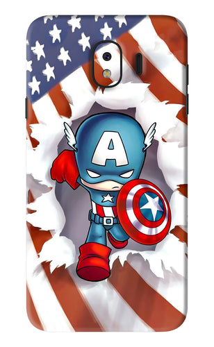Captain America Samsung Galaxy J4 Back Skin Wrap