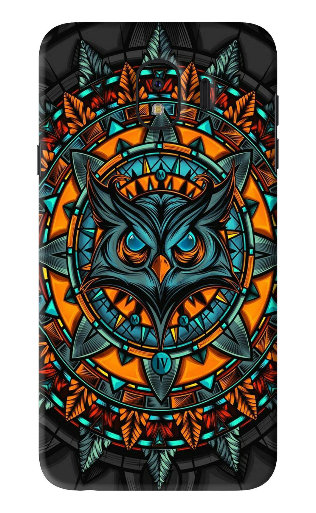 Angry Owl Art Samsung Galaxy J4 Back Skin Wrap