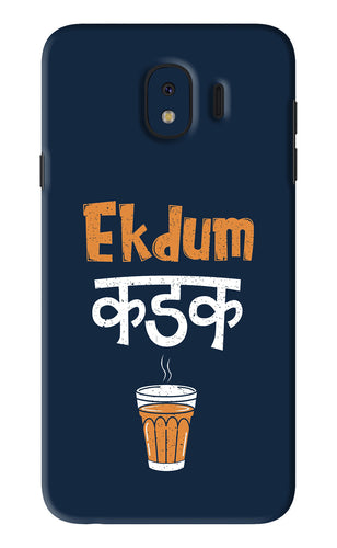 Ekdum Kadak Chai Samsung Galaxy J4 Back Skin Wrap