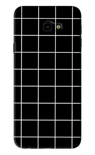 White Grid Samsung Galaxy J4 Plus Back Skin Wrap