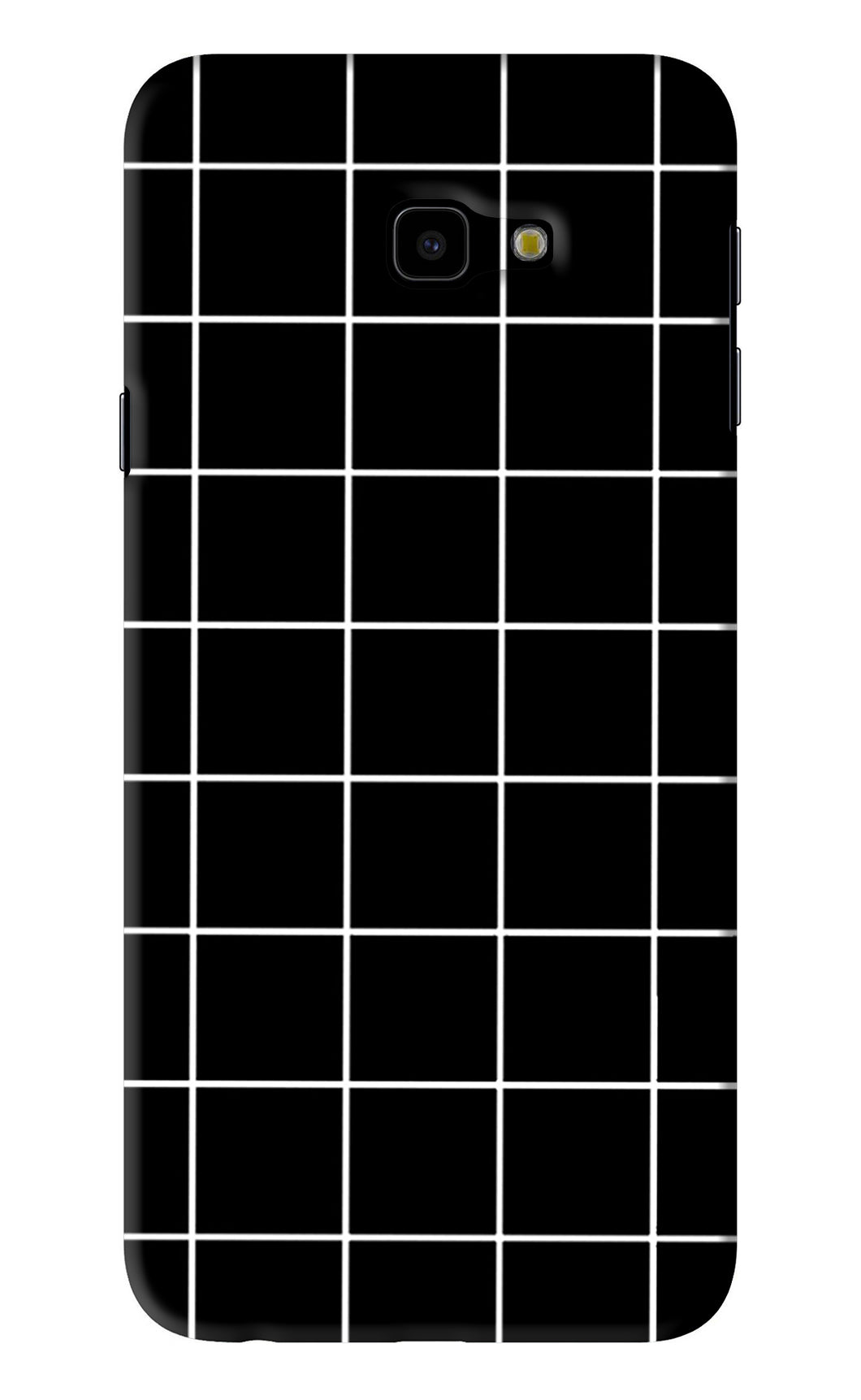 White Grid Samsung Galaxy J4 Plus Back Skin Wrap