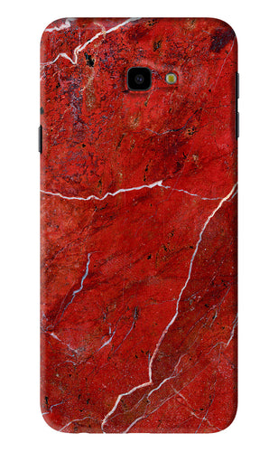 Red Marble Design Samsung Galaxy J4 Plus Back Skin Wrap