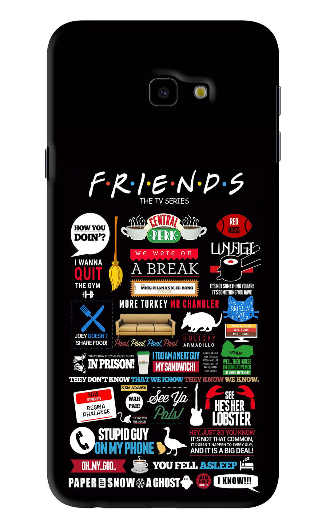 FRIENDS Samsung Galaxy J4 Plus Back Skin Wrap