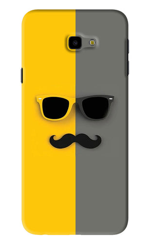 Sunglasses with Mustache Samsung Galaxy J4 Plus Back Skin Wrap