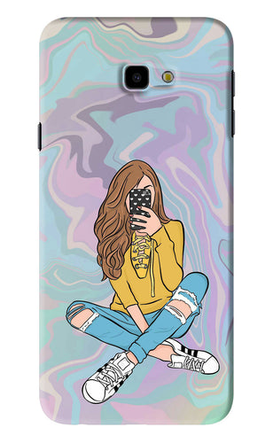 Selfie Girl Samsung Galaxy J4 Plus Back Skin Wrap