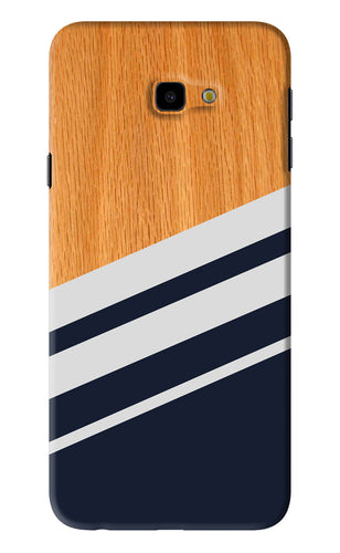 Black And White Wooden Samsung Galaxy J4 Plus Back Skin Wrap