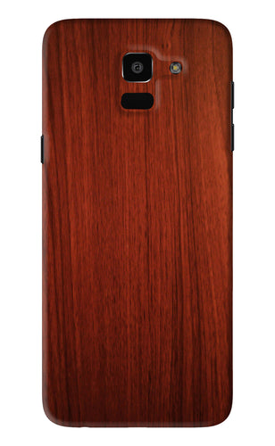 Wooden Plain Pattern Samsung Galaxy J6 Back Skin Wrap