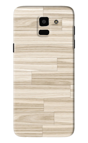 Wooden Art Texture Samsung Galaxy J6 Back Skin Wrap