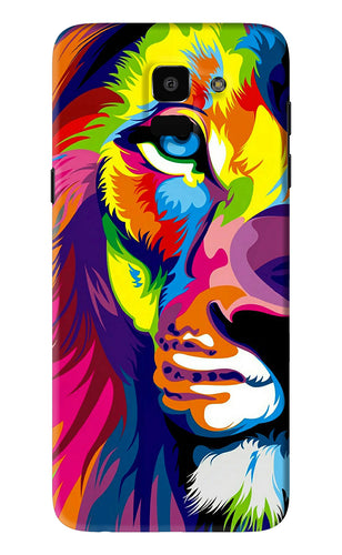 Lion Half Face Samsung Galaxy J6 Back Skin Wrap