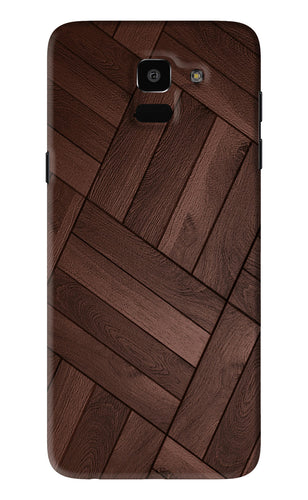 Wooden Texture Design Samsung Galaxy J6 Back Skin Wrap