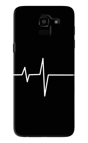 Heart Beats Samsung Galaxy J6 Back Skin Wrap