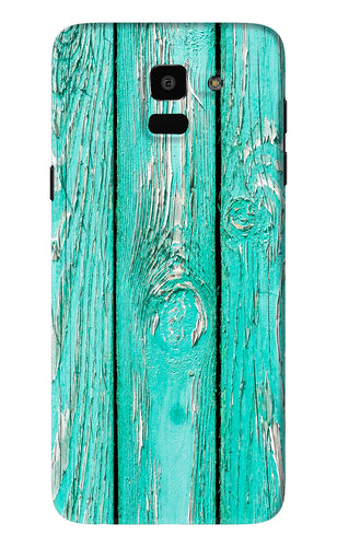 Blue Wood Samsung Galaxy J6 Back Skin Wrap