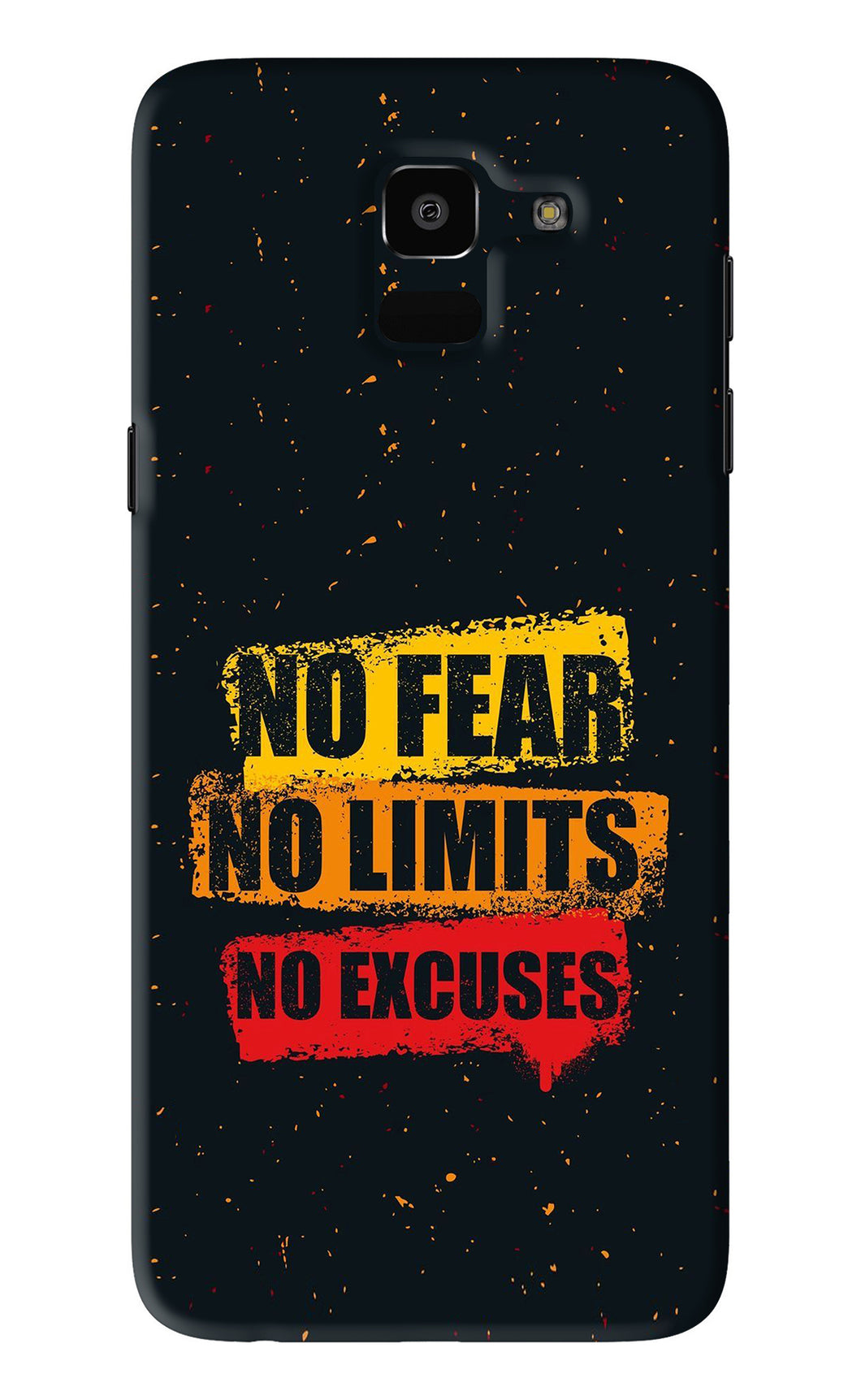 No Fear No Limits No Excuses Samsung Galaxy J6 Back Skin Wrap