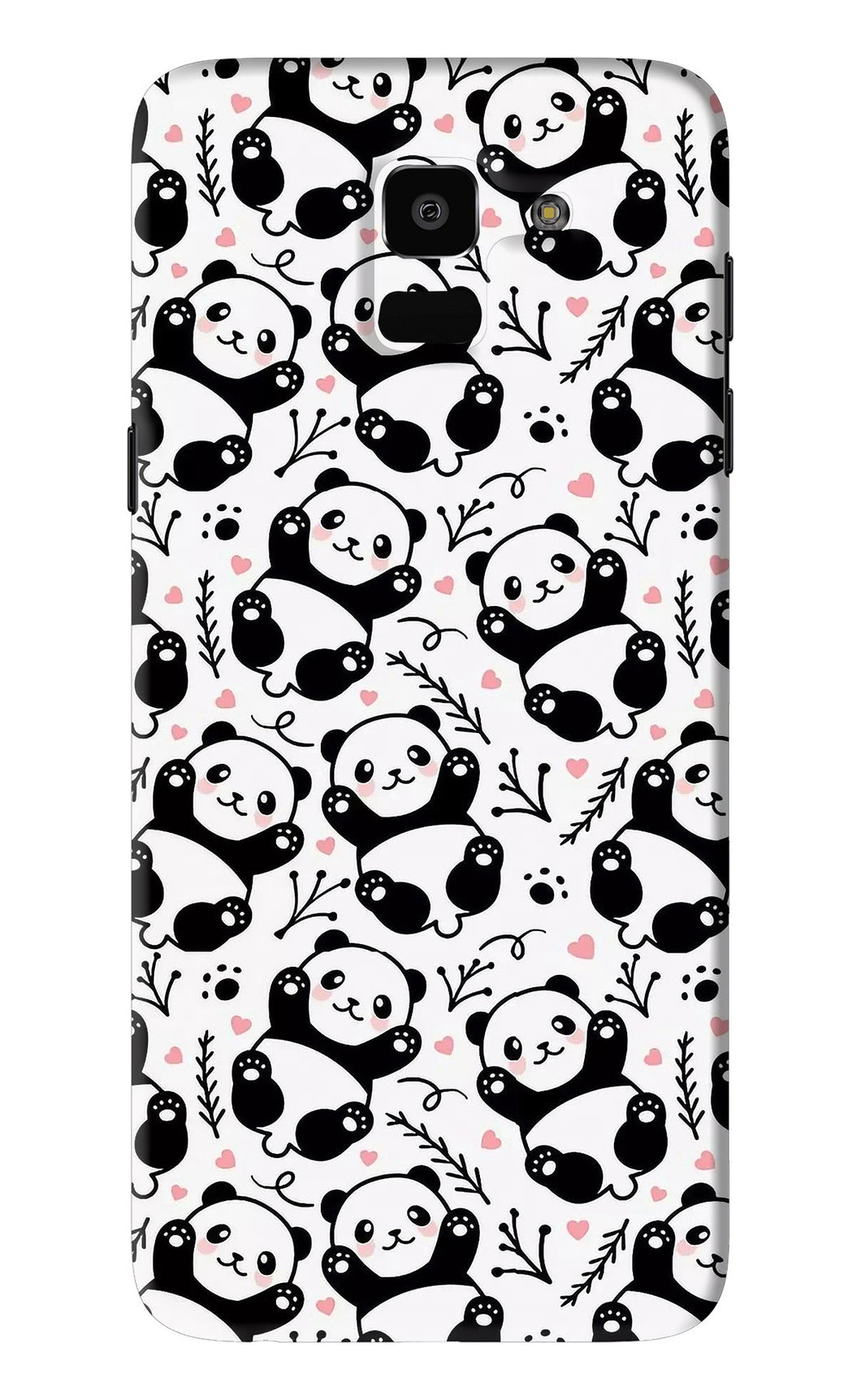 Cute Panda Samsung Galaxy J6 Back Skin Wrap