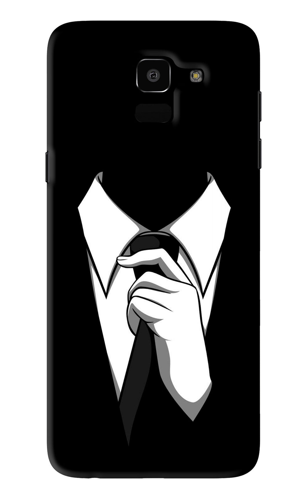 Black Tie Samsung Galaxy J6 Back Skin Wrap