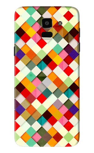 Geometric Abstract Colorful Samsung Galaxy J6 Back Skin Wrap