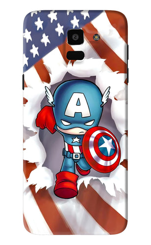 Captain America Samsung Galaxy J6 Back Skin Wrap