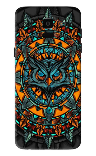 Angry Owl Art Samsung Galaxy J6 Back Skin Wrap