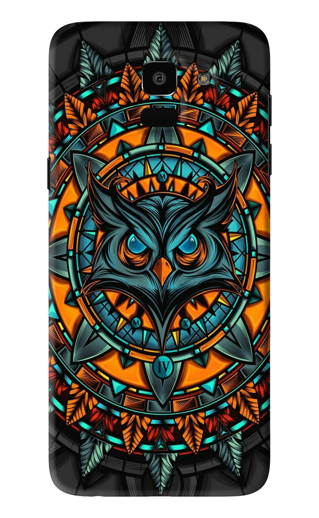 Angry Owl Art Samsung Galaxy J6 Back Skin Wrap