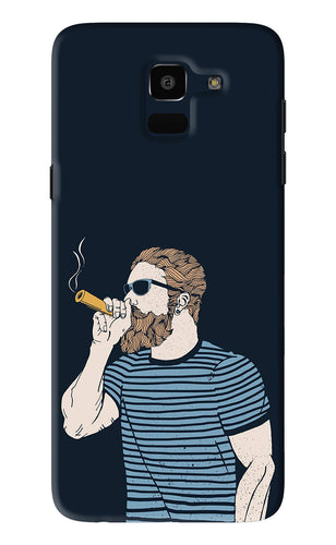 Smoking Samsung Galaxy J6 Back Skin Wrap