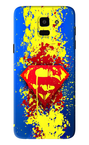 Superman logo Samsung Galaxy J6 Back Skin Wrap