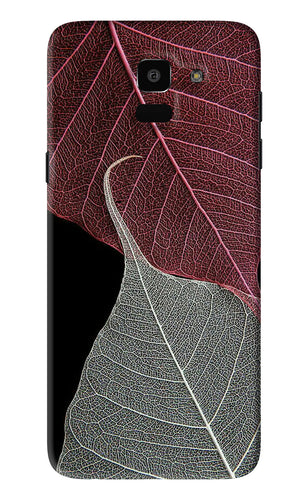 Leaf Pattern Samsung Galaxy J6 Back Skin Wrap