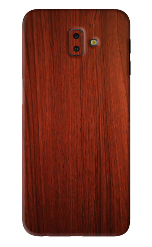 Wooden Plain Pattern Samsung Galaxy J6 Plus Back Skin Wrap