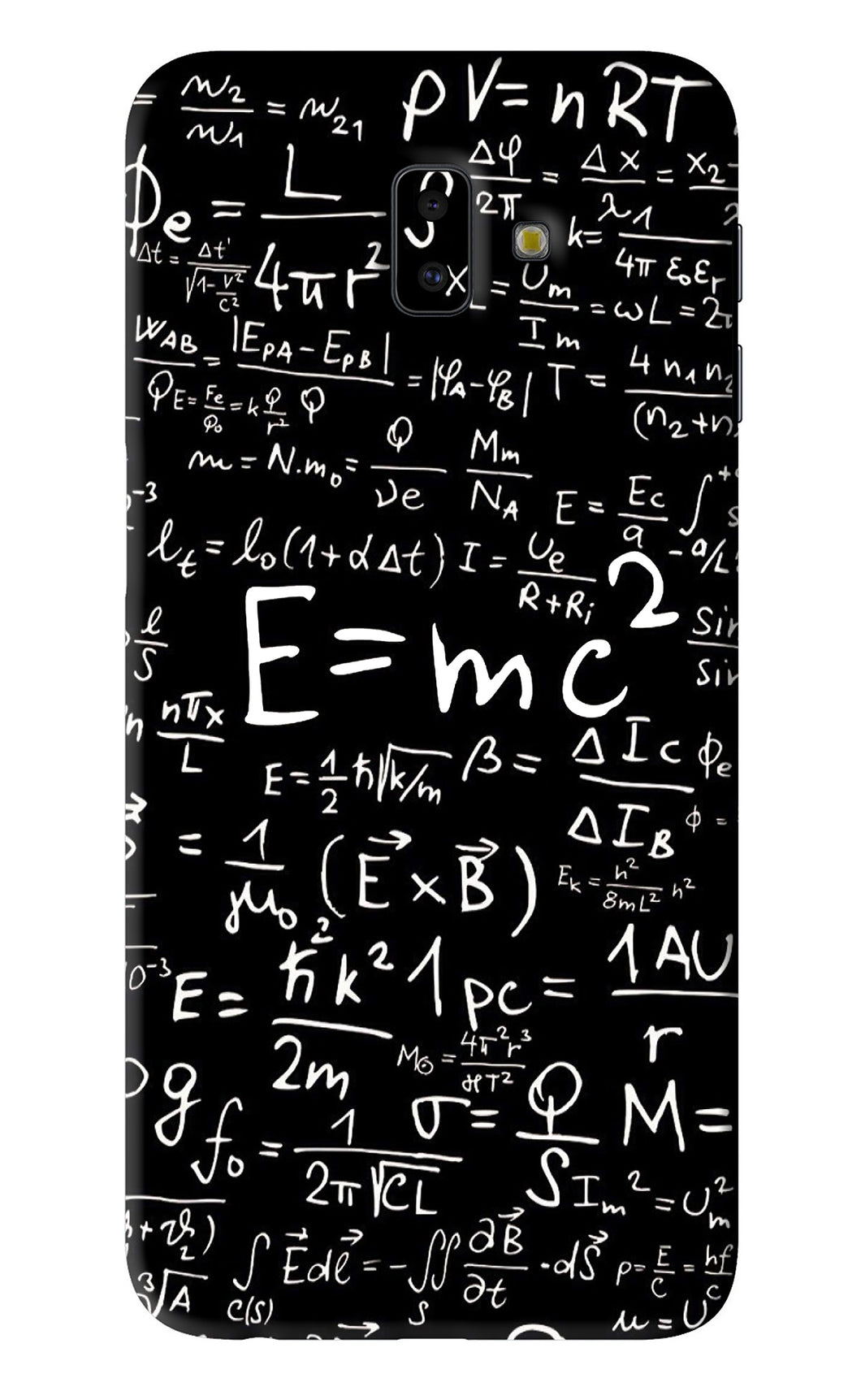 Physics Albert Einstein Formula Samsung Galaxy J6 Plus Back Skin Wrap